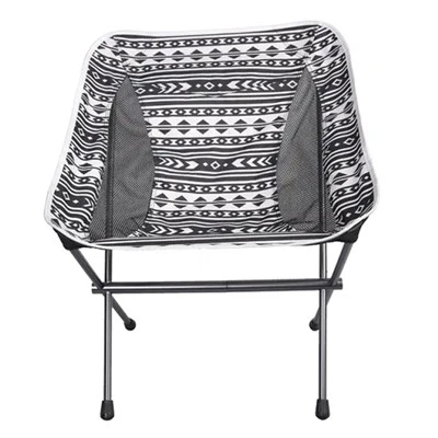Chaise de camping pliante élargie en aluminium de taille moyenne-